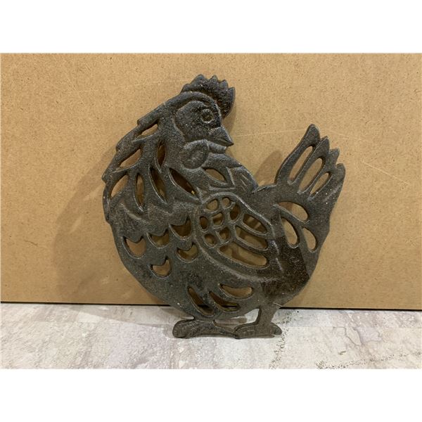 Cast Iron Hot Plate Shape of a Chicken