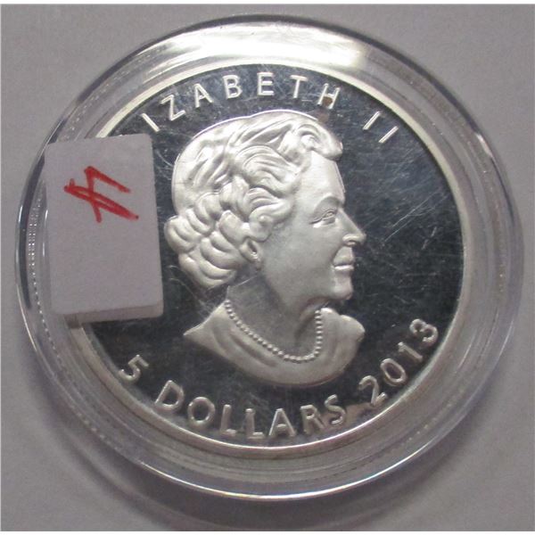 2013 CANADA $5 COIN (SOLD AS IS - SILVER CONTENT NOT VERIFIED - NOT TESTED)