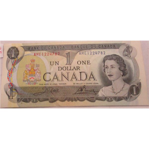 1973 CRISP UNCIRCULATED LAST OF CANADA $1 BILLS