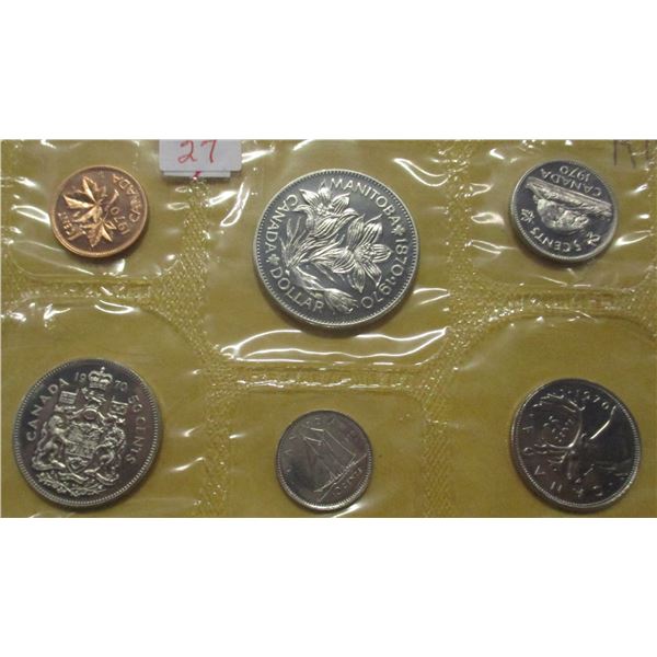 1970 MANITOBA PROOF CANADA MINT SEALED COIN SET