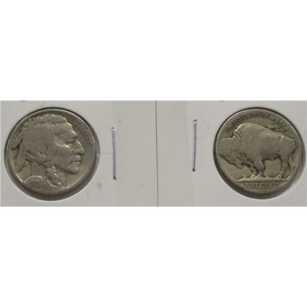 2 - USA INDIAN HEAD & BUFFALO NICKELS