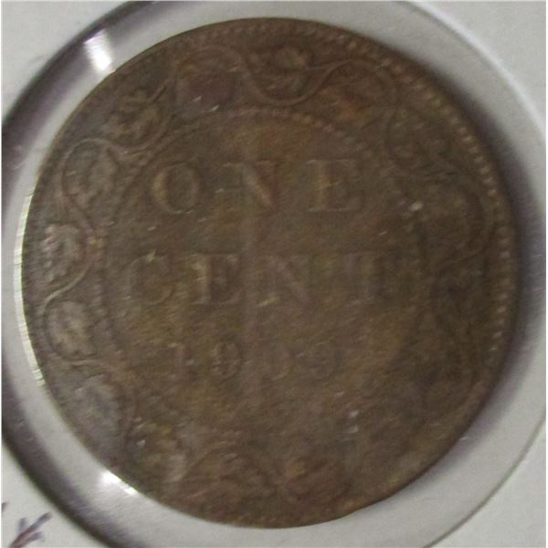 1909 CANADA KING EDWARD VII LARGE PENNY