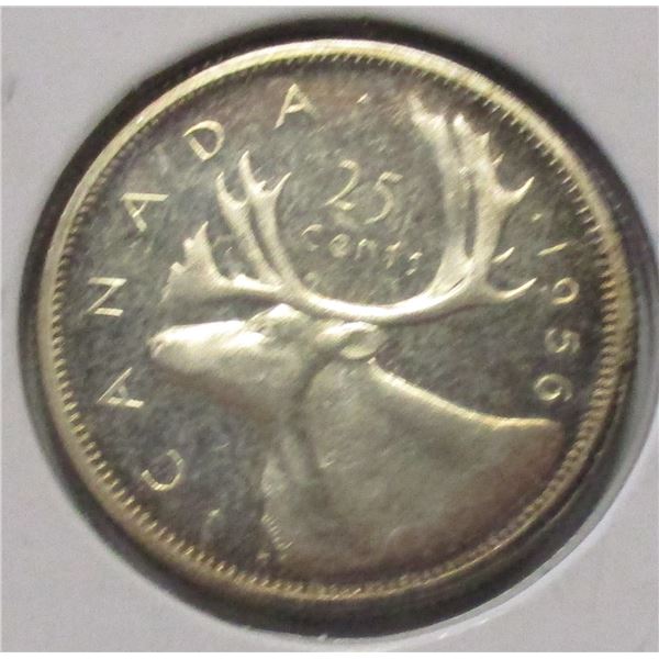 1956 PROOF CAMEO CANADA SILVER QUARTER