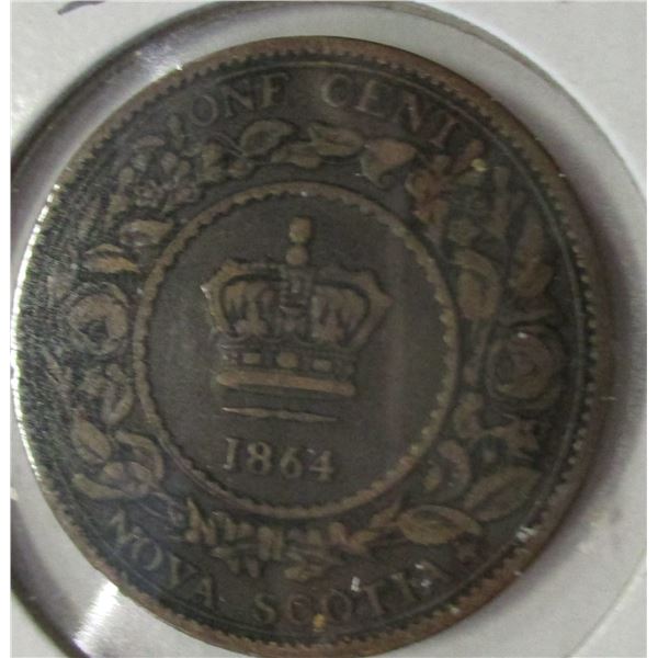 1864 VICTORIAN NOVA SCOTIA PENNY TOKEN