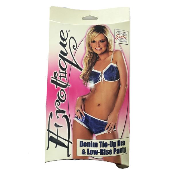 Denim Tie up Bra and low rise panty