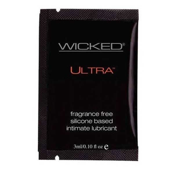 QUANTITY OF 16 , Wicked Ultra Fragrance Free Personal Lubricant, Paraben-Free, 3 ml