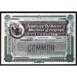 American DeForest Wireless Telegraph.