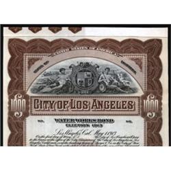 City of Los Angeles Specimen Bond