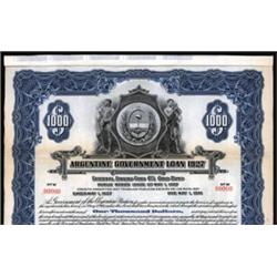 Argentina Government Loan 1927
