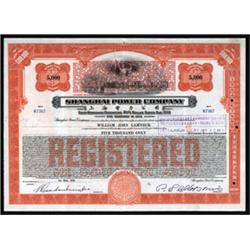 Shanghai Power Company Issued Bond.
