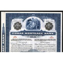 Cuban Mortgage Bank, Specimen Bond.
