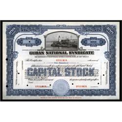 Cuban National Syndicate Specimen Stock.