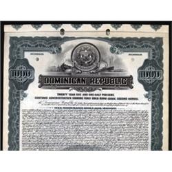 Dominican Republic Specimen Bond.