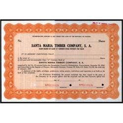 Santa Maria Timber Company, S. A. 