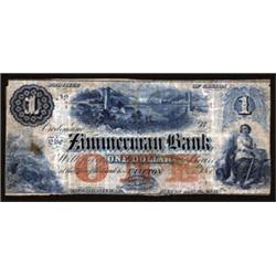 Zimmerman Bank, 1850's Clifton Issue.