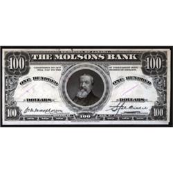 Molsons Bank, 1914 Issue.