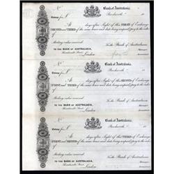 Bank of Australasia Proof Exchange Trio.