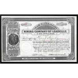 Golconda Mining Company of Leadville.
