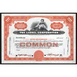 Lionel Corporation Specimen Stock.