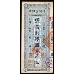 Szechuan Official Bank, ND Issue.