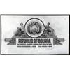 Image 1 : Republica of Bolivia Proof Bond Title and Vignette.