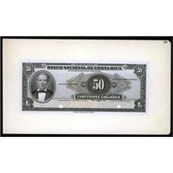 Banco Nacional De Costa Rica Proof.