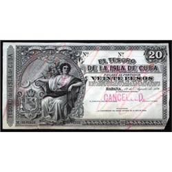 El Tesoro De La Isla De Cuba Proof Note.
