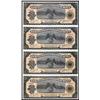 Image 1 : Ejercito Constitucionalista De Mexico, Decree of February 12, 1914 Uncut Sheet of 4 Notes.