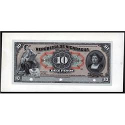 Republica De Nicaragua Proof Banknote.