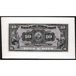 Banco De Maracaibo Proof Banknote.