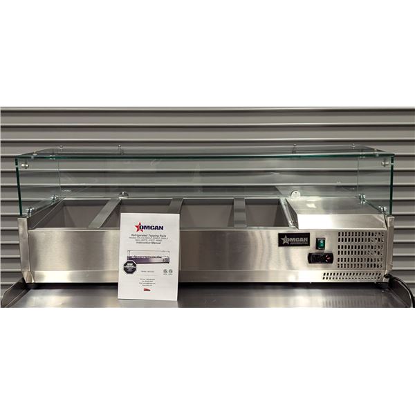 47" Sneezeguard Topping Rail, Omcan 46679 | Assembled/R2-1