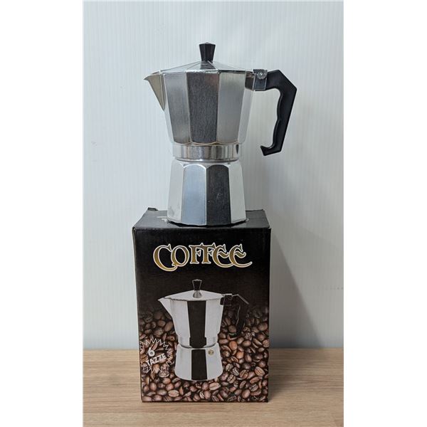 6-Cup Stovetop Espresso Maker, Omcan 47437 | L6CR2