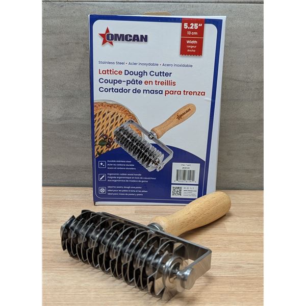 5.25" x 8" Lattice Dough Cutter, Omcan 81191 | L7L3
