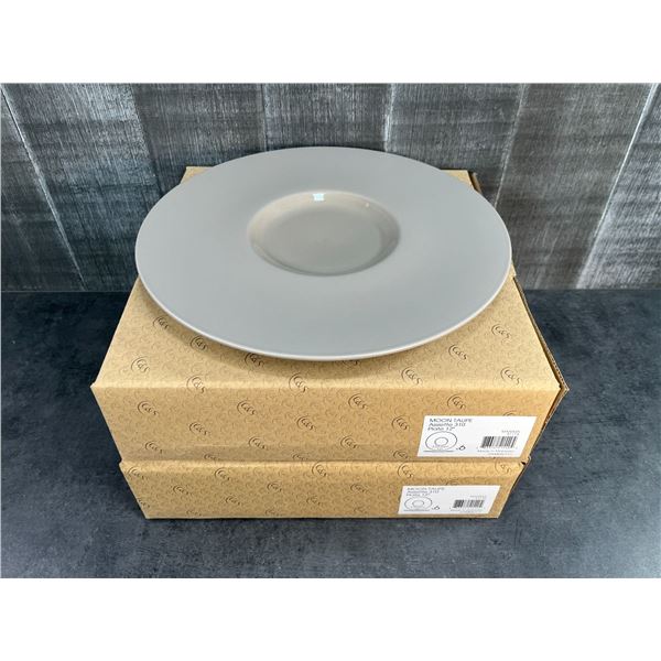 12" Taupe Dinner Plates, Chef & Sommelier S0785 - Lot of 12 | R8Pallet