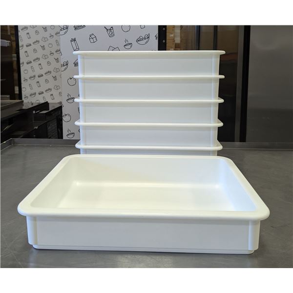 DoughMate 17-3/4" x 12-3/4" Artisan Dough Trays - Lot of 6 | LBD1-1