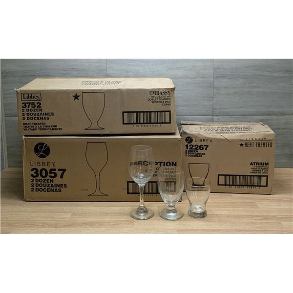 10-1/2oz & 11oz Goblet & 7oz Juice Glasses - Lot of Approx. 60pcs | ML1-1