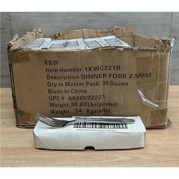 Dudson K&W 1KWC221R Dinner Forks - Lot of 360 | FtC
