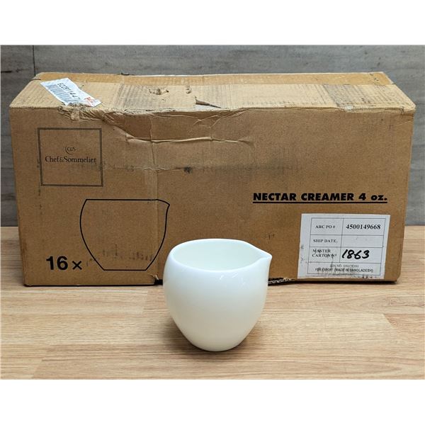 Nectar 4oz Creamers, Arcoroc L9624 - Lot of 16 | L5L5