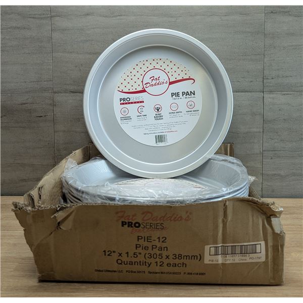 Fat Daddio's 12" Pie Pans - Lot of 12 | FtB