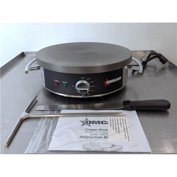 14" Cast Iron Crepe Maker, Omcan 39579 | R3-2