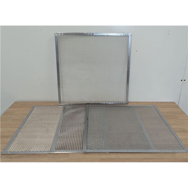 16" x 16" Square Pizza Screens, Omcan 13460 - Lot of 4 | CC3