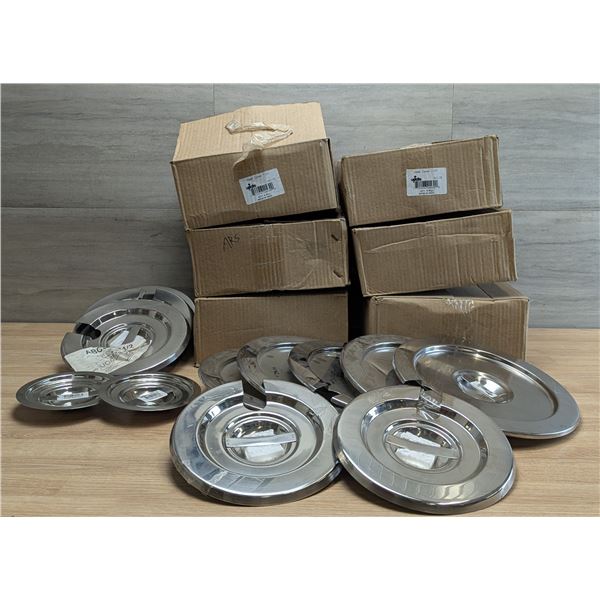 Various Sizes of Round Stainless Insert Covers - Lot of Approx. 45pcs | RackH