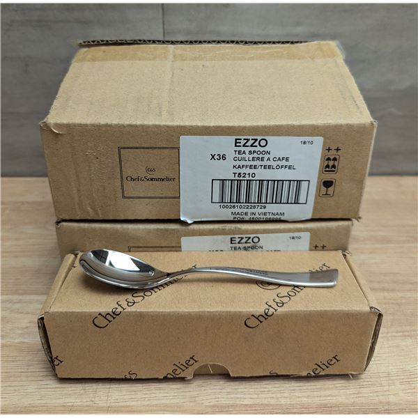 Chef & Sommelier T5210 EZZO Tea Spoons - Lot of 72 (2 Cases) | FtB