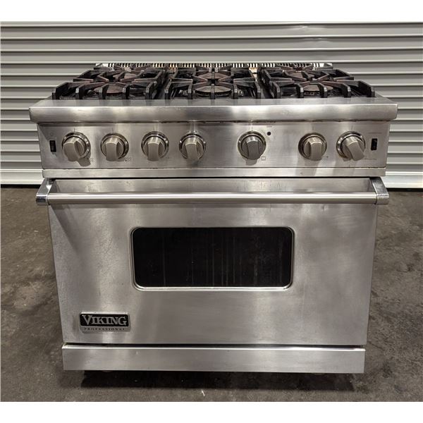Viking VGR5366BSS 36" Six Burner Gas Range With Covection Oven | R3FL