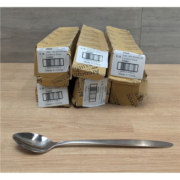 Iced Tea spoons, Arcoroc FH552 - Lot of 216 (6 Cases) | FtB