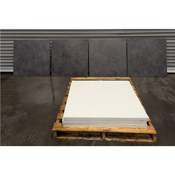 Terrazzo Table Tops & Bkack Table Tops - Lot of 7pcs |