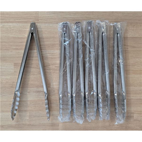 12" Utility Tongs, Omcan 80794 - Lot of 6 | L4-3
