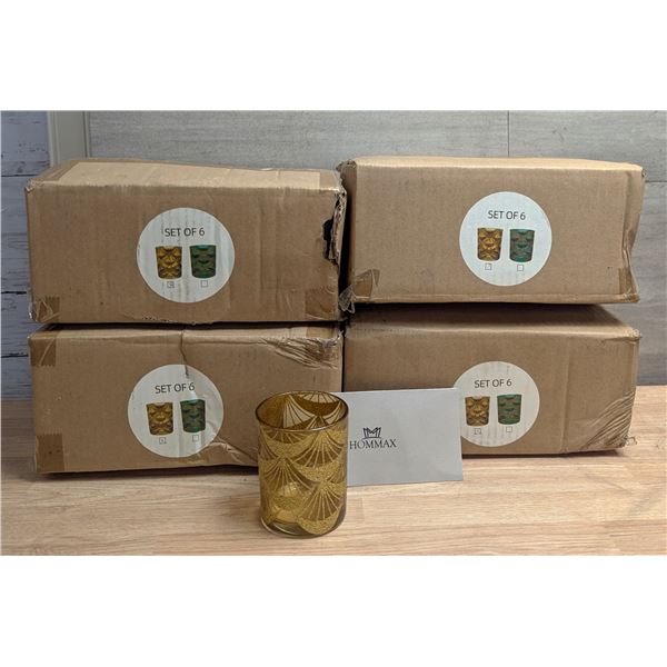 Hommax Gold Candle Holders - Lot of 24 (4 Cases) | FtMC1