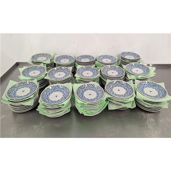 Blue & White Ceramic Plates - Lot of 150pcs | C12/Ft1