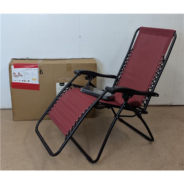 Zero Gravity Chairs With Side Tables - Lot of 2 | G12